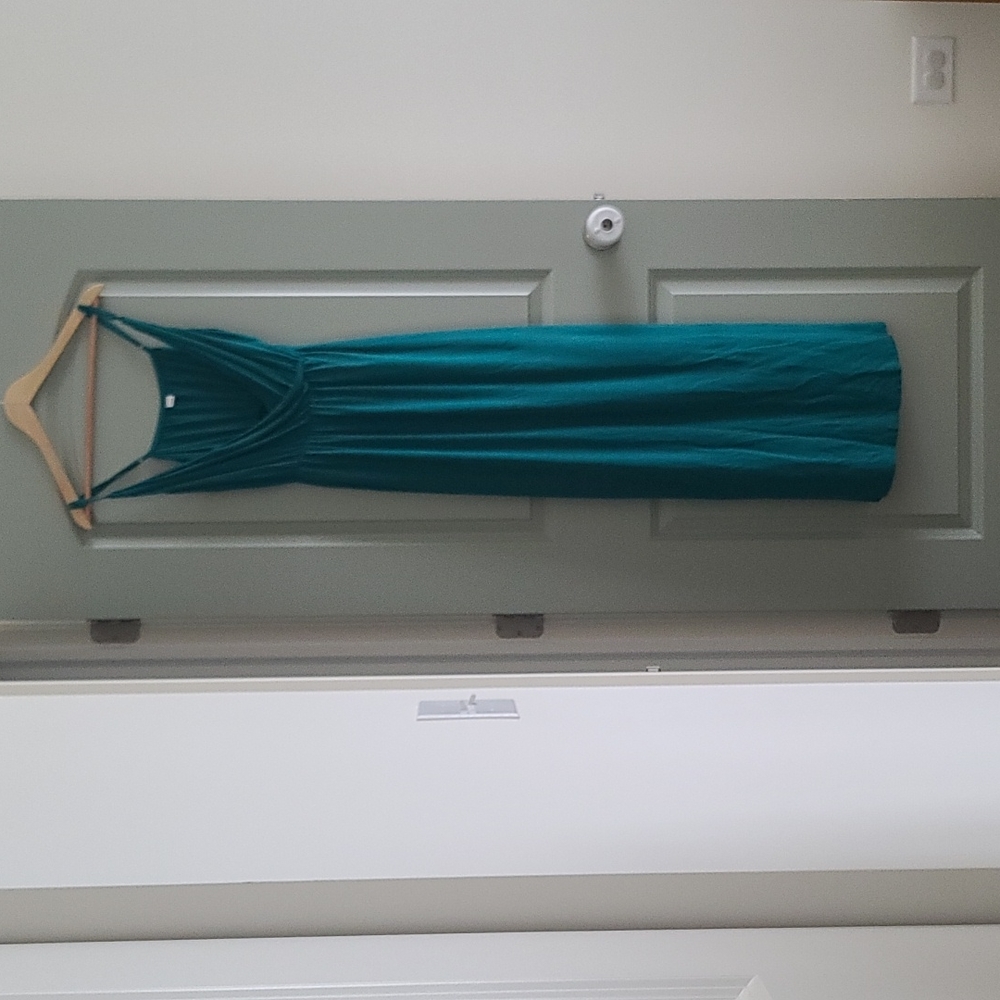 Old Navy teal long maxi dress